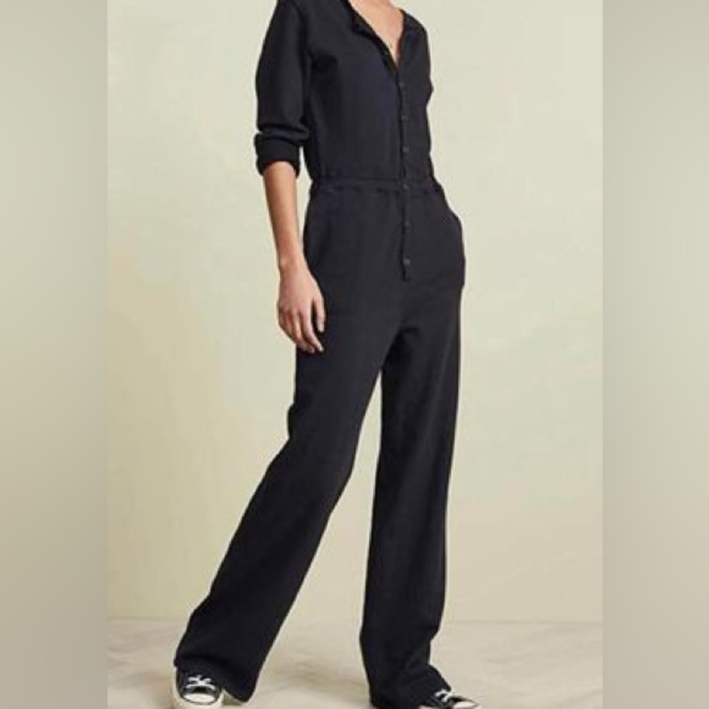 Black long sleeve jumpsuit be Aerie size small